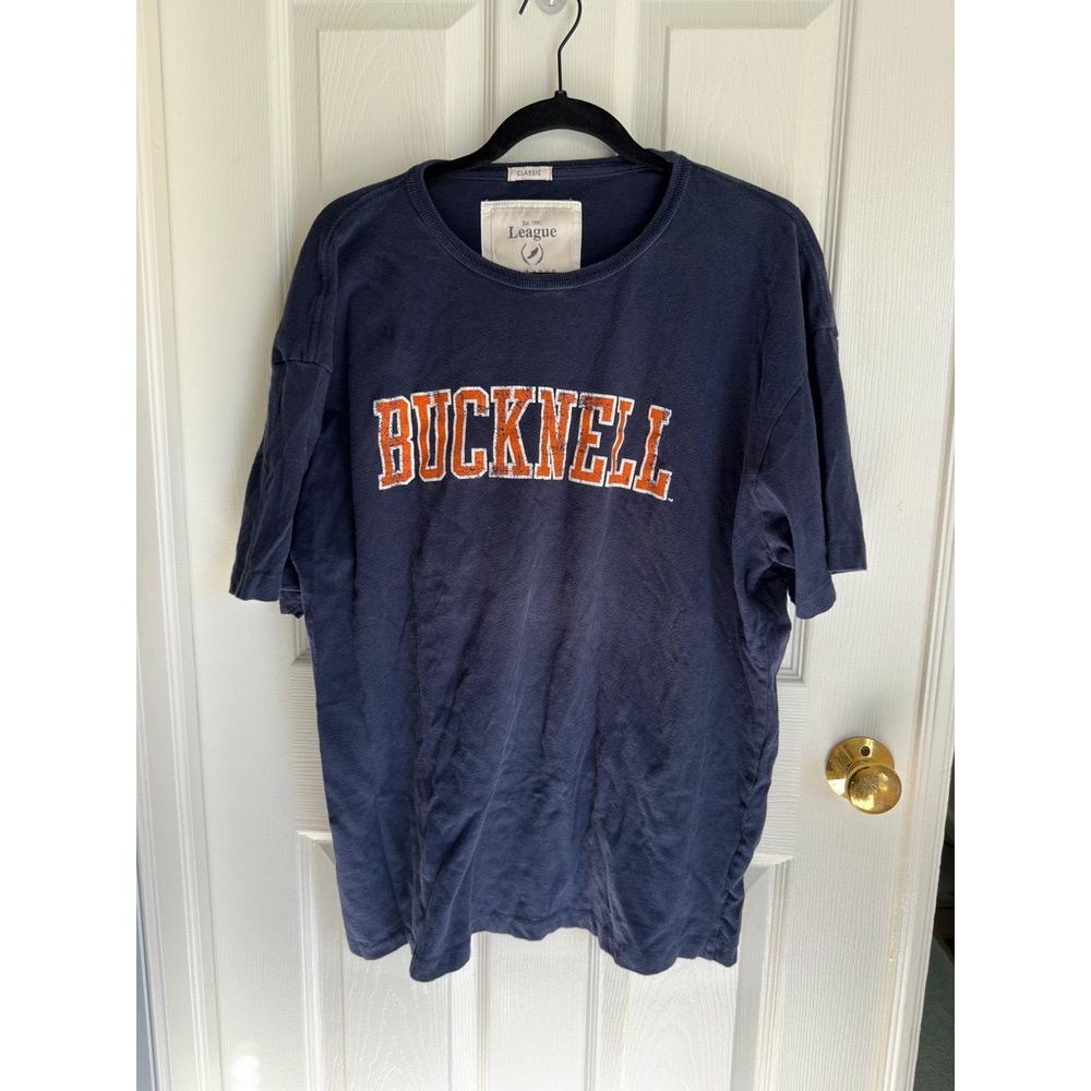 League Unisex T Shirt XXL Navy‎ Blue Bucknell University Collegiate Graphic
